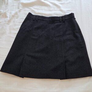 Prada Dark Gray Wool & Cashmere Mini Skirt - Sz Small
